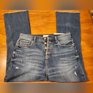 Loft HW Flair crop NWT sz 10